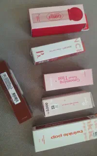 تعدادی رژ مایع، تینت و جامد اصل نو و اکبند