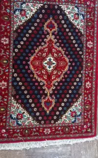 فرش مرینوس گل ابریشم