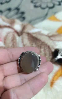 انگشتر قدیمی نقره رکاب حجمی