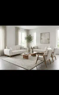 مبل راحت دسته چوبی سبز درباری