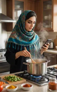 فقط با گوشی موبایل مخصوص خانم های پر تلاش