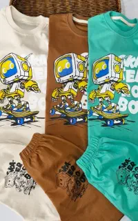 تیشرت و شلوارک ربات