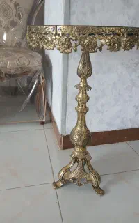 میز برنز سنگ روش،شکسته