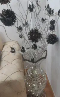 گلدان بزرگ چراغ خواب تزیینی