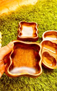 آجیل‌خوری سنگی طرح چوب