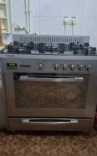 اجاق گاز فر دار صفحه شیشه ای دیجیتالی