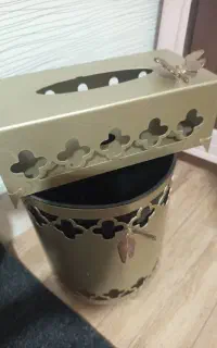 جا دستمال کاغذی و سطل