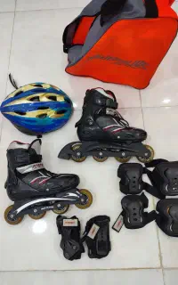 اسکیت کیفیت عالی با کل وسایلش