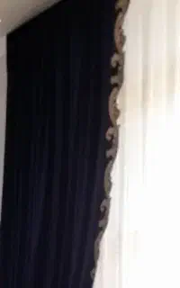 دوعدد یالان پرده سرمه ای