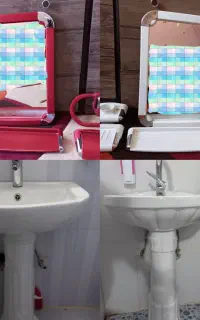 ست کامل آینه حمام و روشویی