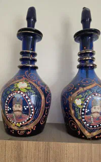 گلدان سورمه ای قدیمی