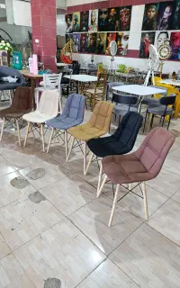 صندلی ناهار خوری و کافه ای پایه ایفلی لمسه