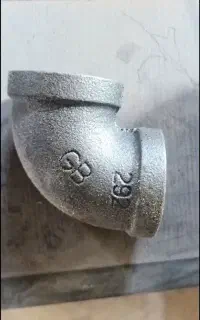زانو یک اینج سر دنده گازی سیاه چدن