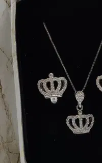 نیمست نقره مدل تاج (خرید قسطی با اسنپ پی) 925