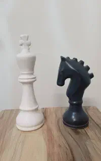 مجسمه شاه و اسب شطرنج