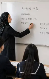 آموزش زبان کره ای‌ حضوری و آنلاین