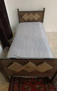 تخت خواب یک نفره با تشک
