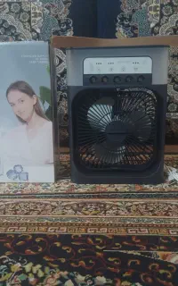 بخور سرد و پنکه رومیزی شارژی Mini Cooling Fan