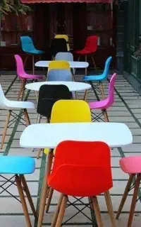 میز و صندلی دلاستیکی رستم ناهار خوری غذا خوری