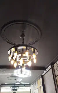 دو عدد لوستر همراه با لامپ