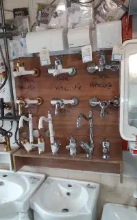 شیرالات وروشویی کابینتی و فلاش تانک مددی