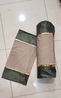 روبالشتی لوله ای پارچه مبلی ( نوار طلایی )