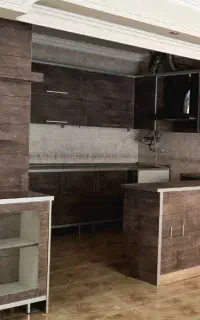 فروش کابینت ام دی اف همراه با ویترین ، سینک و هود