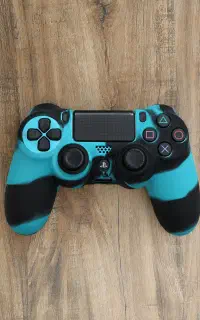 روکش دسته PS4 طرح آبی و مشکی