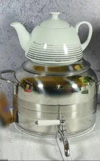 کتری قوری شیردار استیل . فروشگاه جزیره