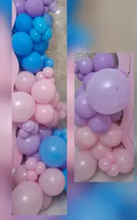 بادکنک ارایی اماده تولد دخترانه
