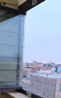 شیشه/جام بالکنی/ریلی تاشو کد 2608