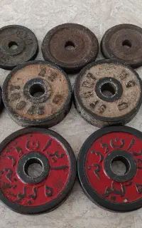 وزنه هالتر و دمبل ۳۴ کیلوگرم فقط ۲۵۰۰