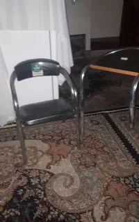 صندلی نماز گذار جنس استیل و چوب نو نو