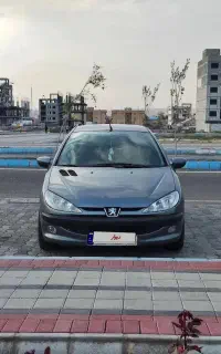 پژو 206 خاکستری مدل 87 فابریک