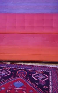 مبل نیم ست سه نفره شرکتی ومیز جلو مبلی