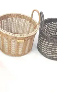 سبد دستباف حصیری