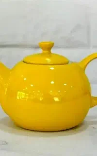 قوری چینی مقصود رنگ زرد