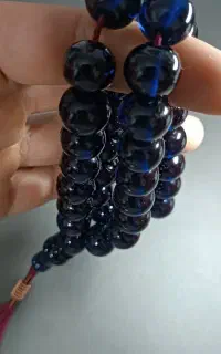 تسبیح سندلوس دو پوست آبی