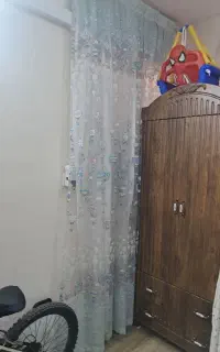 پرده حریر همراه با آستری برای اتاق کودک