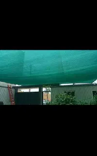 نصب توری سبز طوری‌سایبان