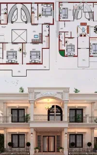 طراحی انواع نقشه ها و پلان ها مسکونی