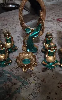 ست ۱۰ تیکه مجسمه های دکوری (پلی استر)