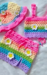 بافتنی و آموزش کلاه سرهمی عروسک کیف