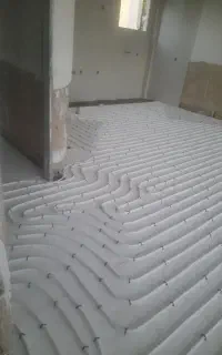لوله های پکیچ و کف خواب