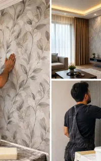 نصاب کاغذ دیواری با تجربه