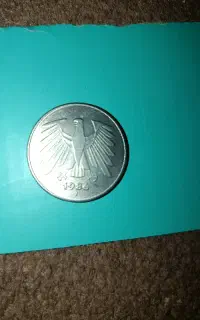 سکه کمیاب پنج مارک آلمان توضیحات خوانده شود