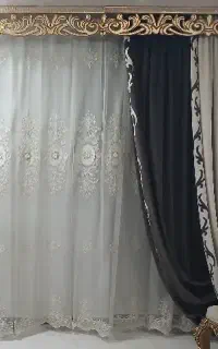پرده مخمل باکتیبه