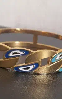 دستبند طلایی استیل