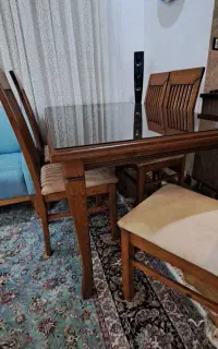 میز غذا خوری ۶ نفره چوب نراد