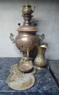 ست سماور برنجی
